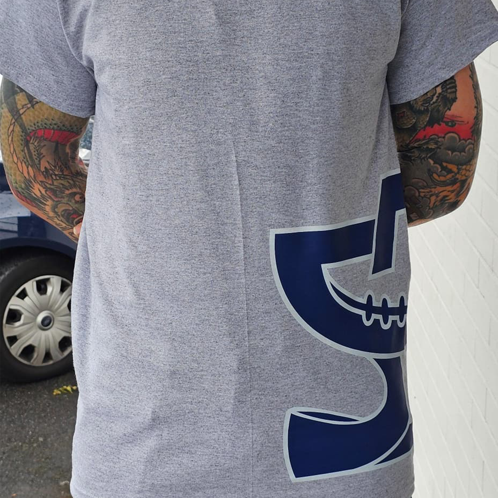 Remscheid Amboss T-Shirt – Sports Gray & Navy
