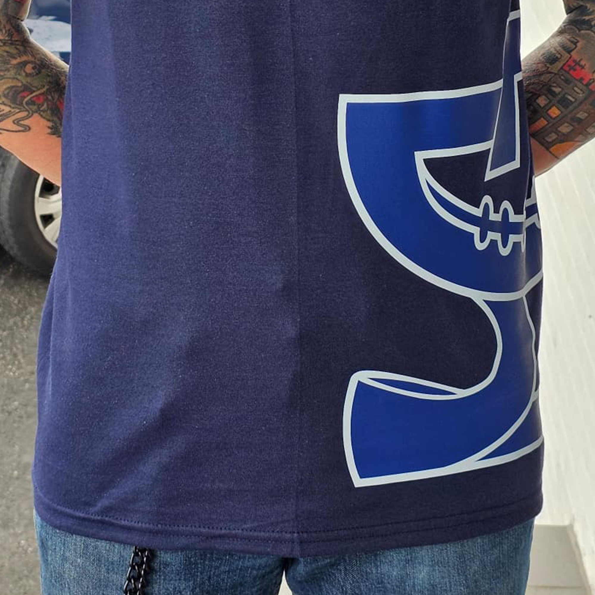 Remscheid Amboss T-Shirt – Sports Gray & Navy