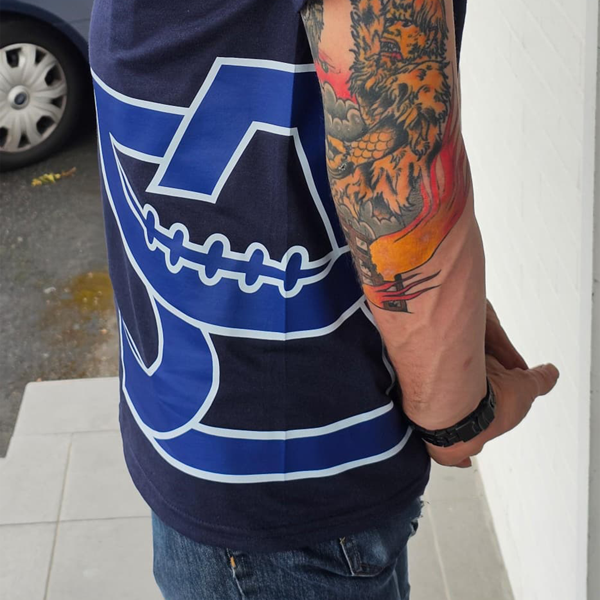 Remscheid Amboss T-Shirt – Sports Gray & Navy