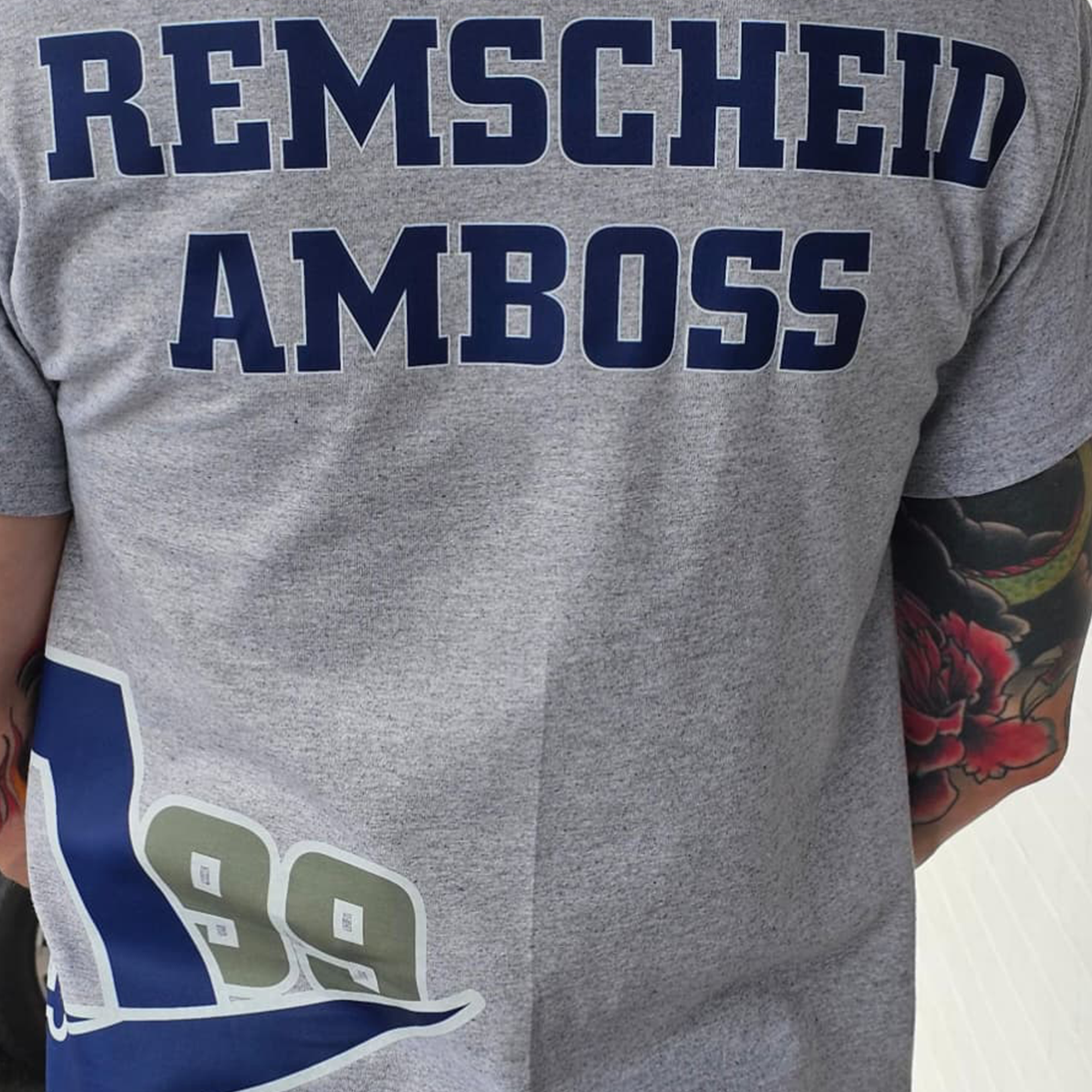 Remscheid Amboss T-Shirt – Sports Gray & Navy