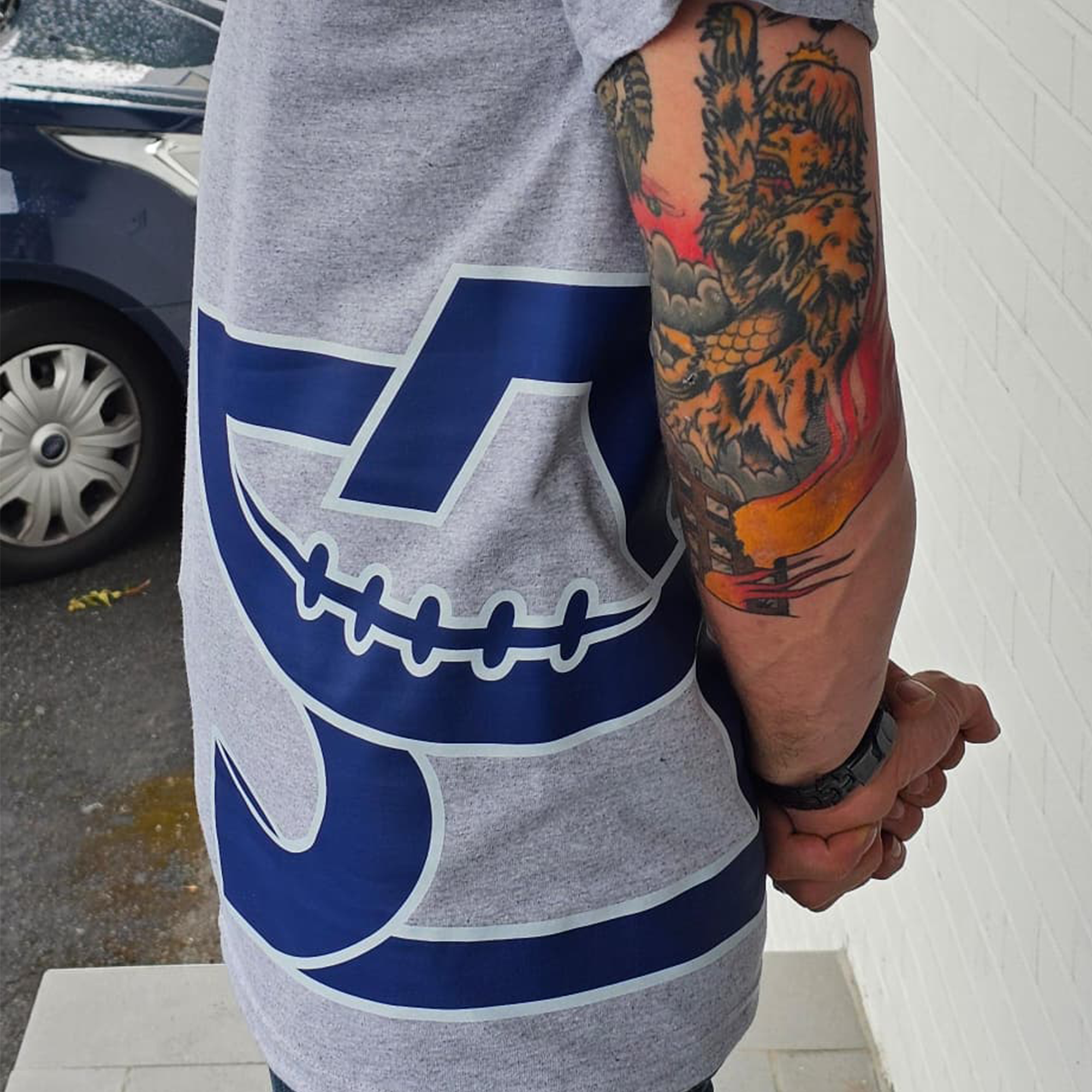 Remscheid Amboss T-Shirt – Sports Gray & Navy