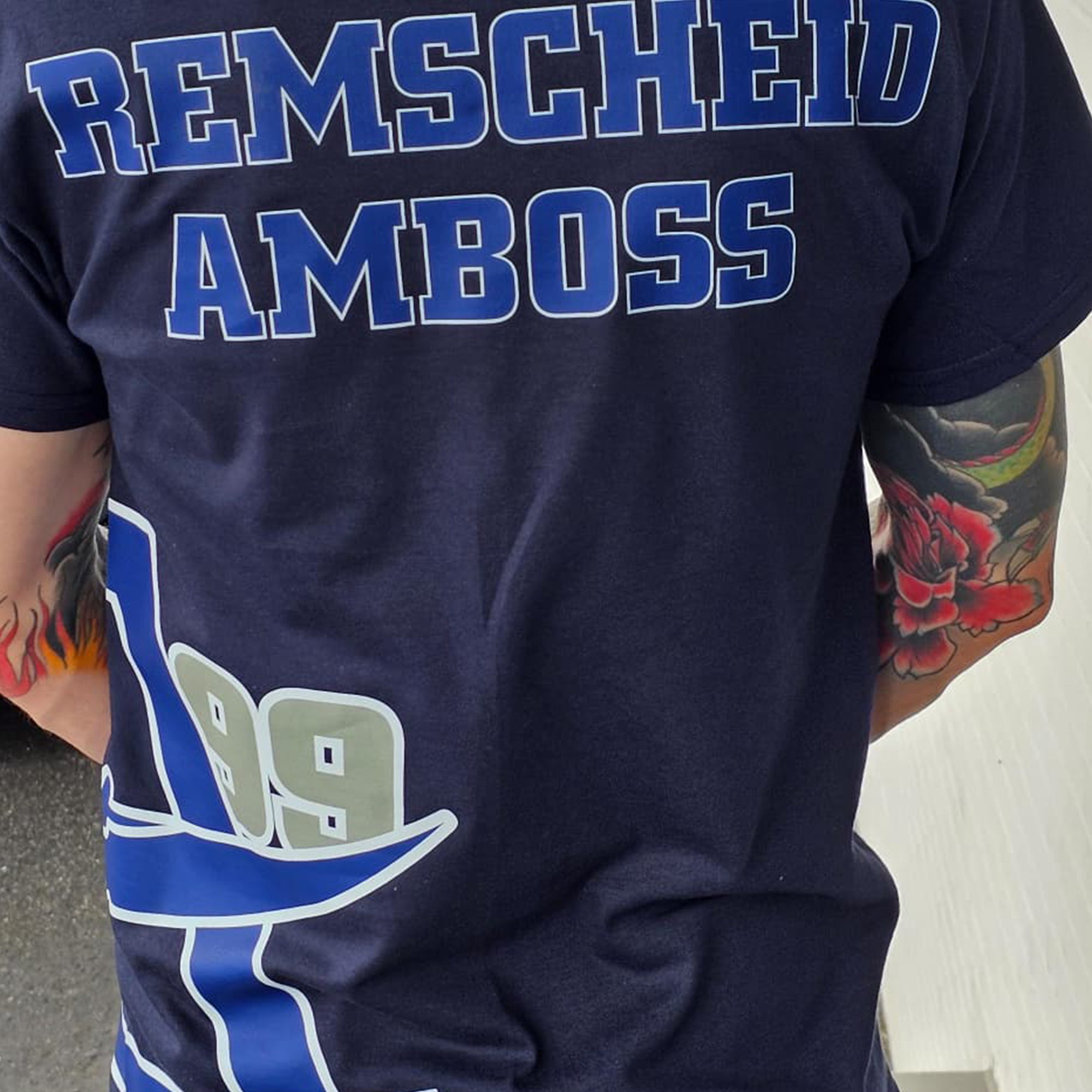 Remscheid Amboss T-Shirt – Sports Gray & Navy